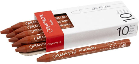Caran d'ache neocolor i deck 8 mm l: 10 cm rout (065) 10 Stéck