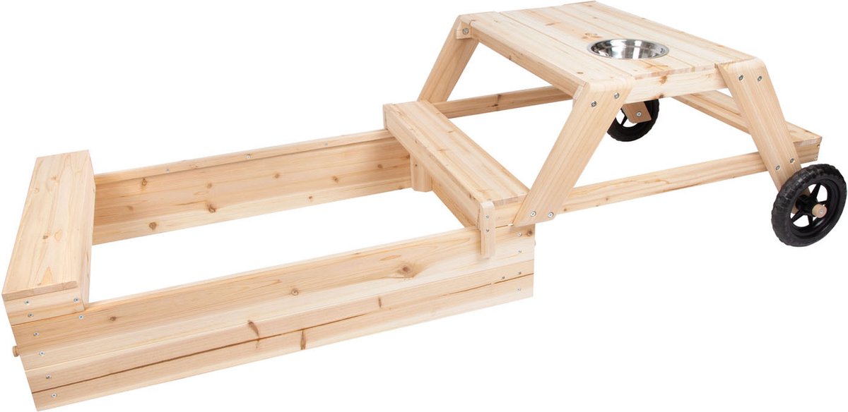 Small foot - sandbox with seating area and mud table