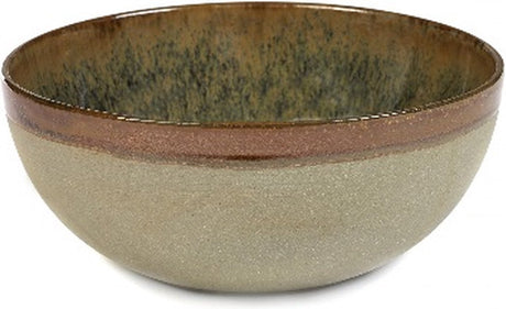 Serax - sergio herman surface - serving bowl - indi gray - 23 ø