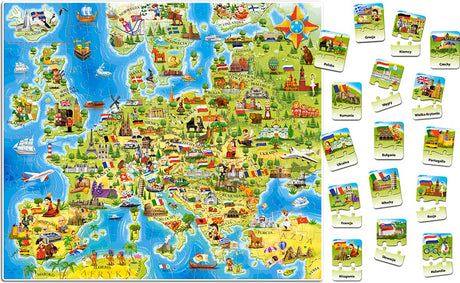 Castorland educational puzzle map of Europe