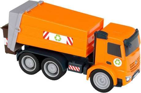 Klein leksaker Mercedes-Benz Arocs - sopbil - orange - skala 1:24 - leksak