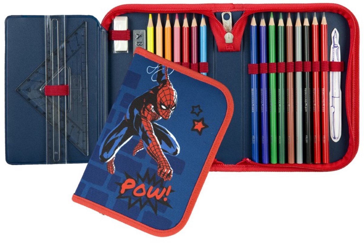 Undercover filled pencil case spiderman