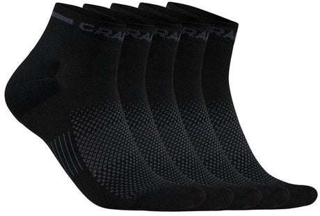 Craft active mid sock 5-balení unisex sportovních ponožek - černé