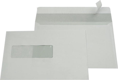 Galerie Enveloppe Gréisst 156 x 220 mm Fënster lénks Sträif Zoumaache bannent gro 500 Stécker