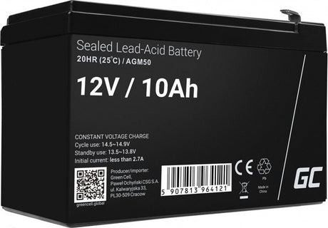 Green Cell 12V 10ah 10000mah vrla agm Batterie