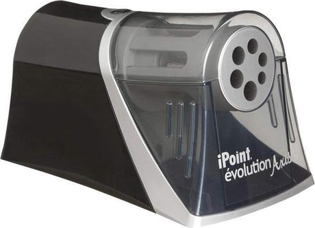 Westcott pencil sharpener - ipoint evolution axis - mains power - 6 sharpening holes - black - ac-e15509