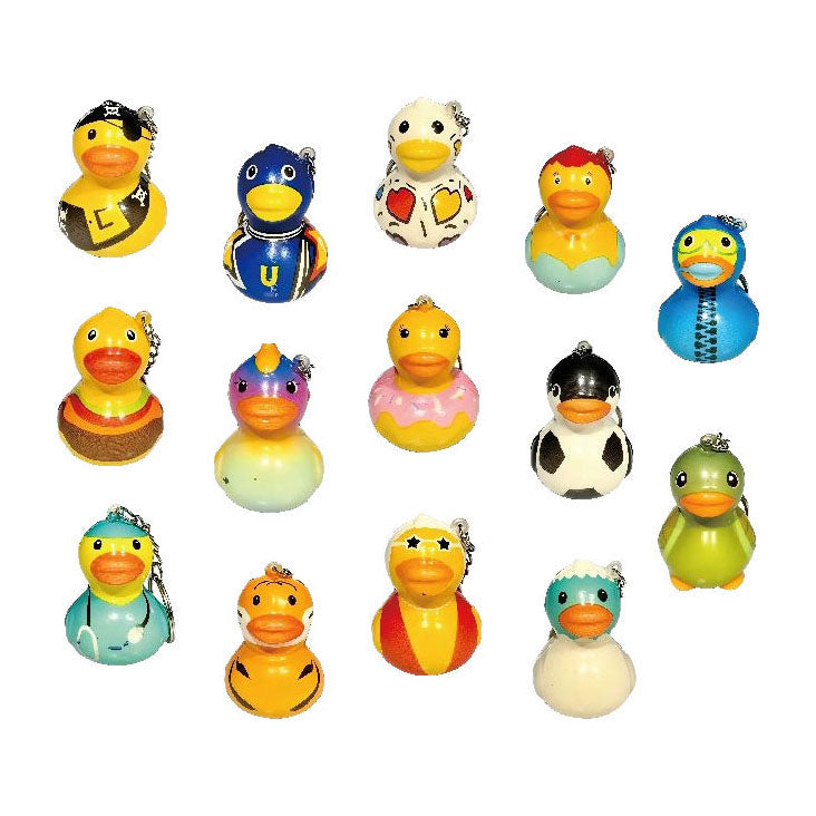 Duckiez keychain duck foam colored - 24 pcs