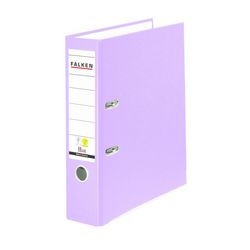 Ordner falken a4 80 mm cardboard, pp (polypropylene) lilac 2-ring 1 piece