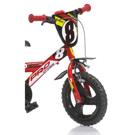 Dino bikes dino boys bike pro cross 12 inch red black
