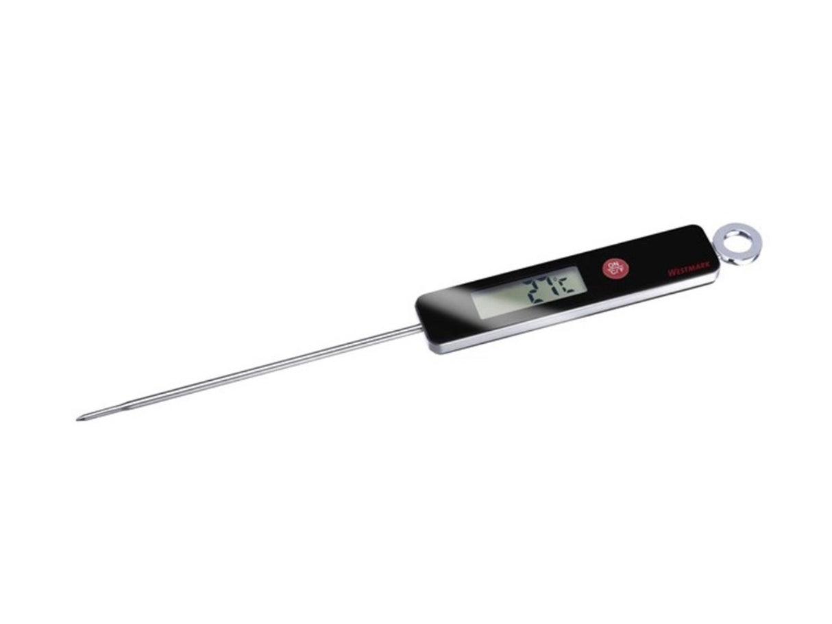 Thermomètre à insertion Westmark en plastique et acier inoxydable 27,7x2,5x1,1cm avec piles