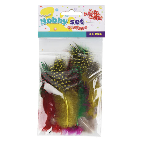 Feathers various, 25 pcs.