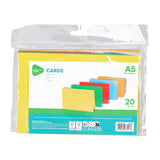 Colored cards a5, 20 pcs.
