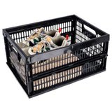 Curver shopbox 34l zwart | 2 stuks