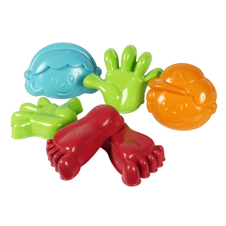 Androni sand molds hand, foot, face