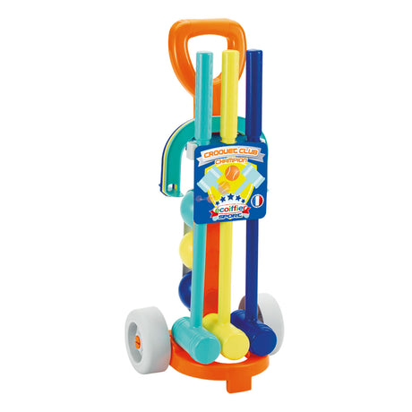 Ecoffier Ecoiffier Krocket-Set – Krocketspiel – 3 Bälle, 3 Schlägel und 6 Tore