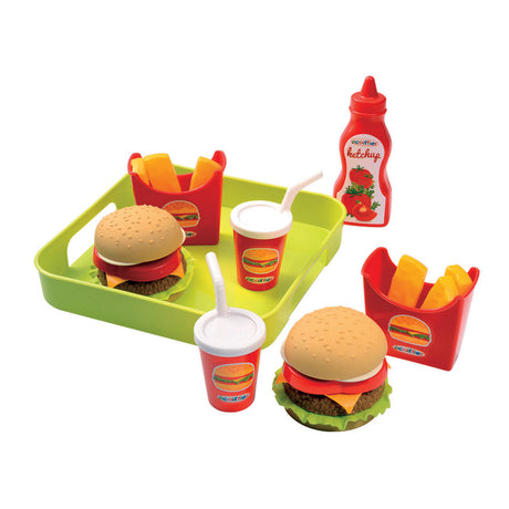 Ecoffier food toy set ecoiffier hamburger tray