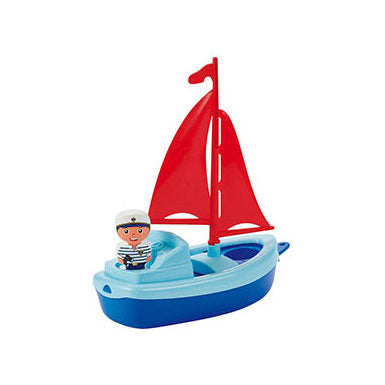 Ecoiffier sailboat with play figure - 22cm
