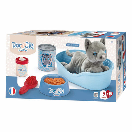 Chat Ecoiffier avec accessoires - 9 pcs.