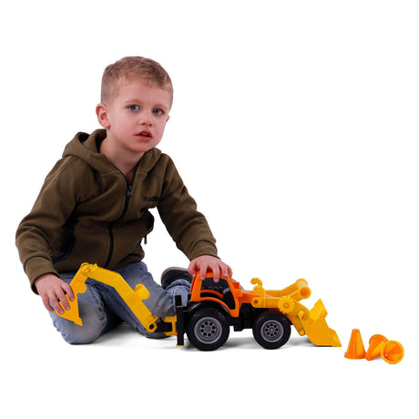 Cavallino grip excavator tractor with rubber tires, 38.5 cm