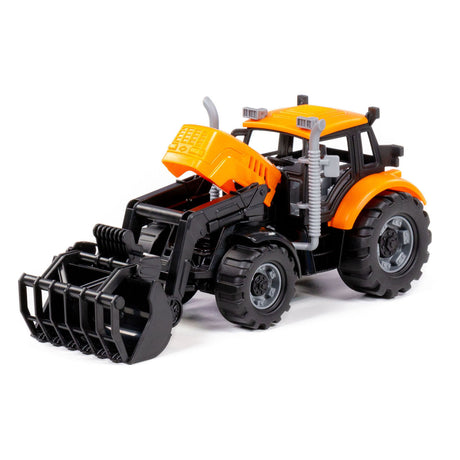 Cavallino tractor with loader yellow, scale 1:32