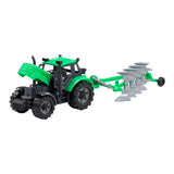 Cavallino tractor with plow green, scale 1:32