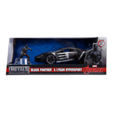Hračky Jada Odlitek Jada Avengers Black Panther s autem 1:24