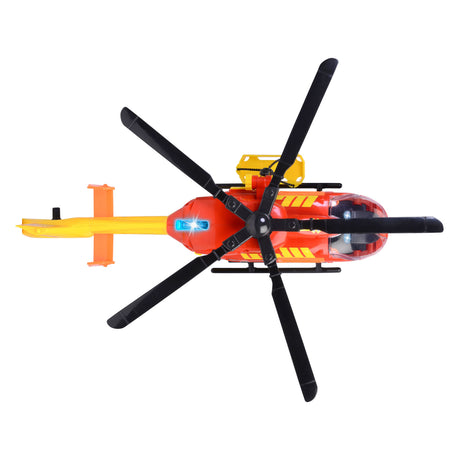 Dickie toys - ambulance helicopter - hospital helicopter - light and sound - rotating propeller - from 3 years