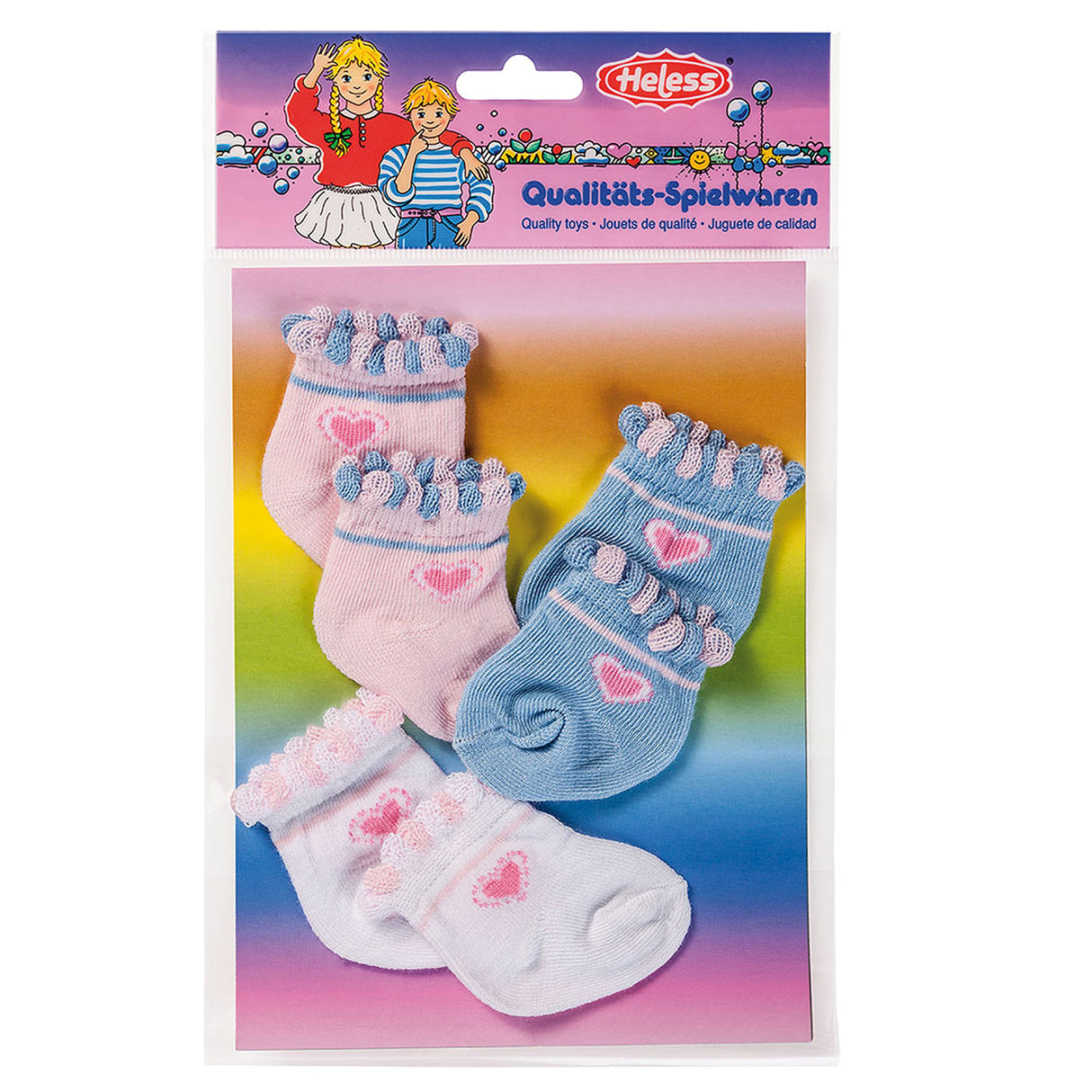 Heless doll socks - 3 pairs, 35-46 cm