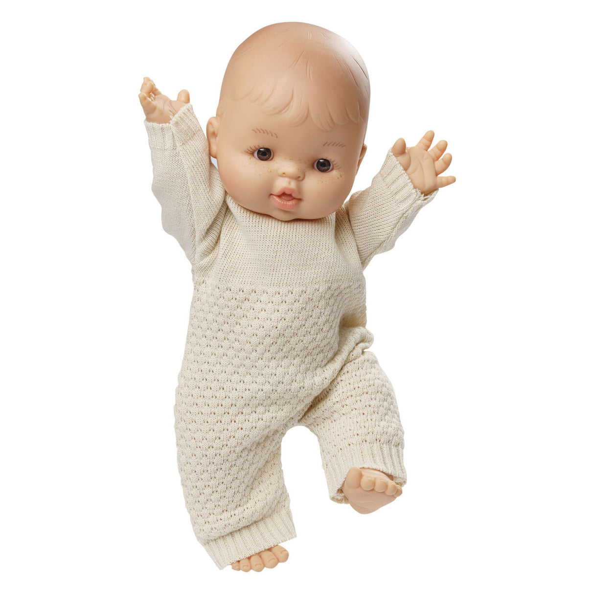 Heless Girls' Baby Doll with Knitted Romper - 34cm