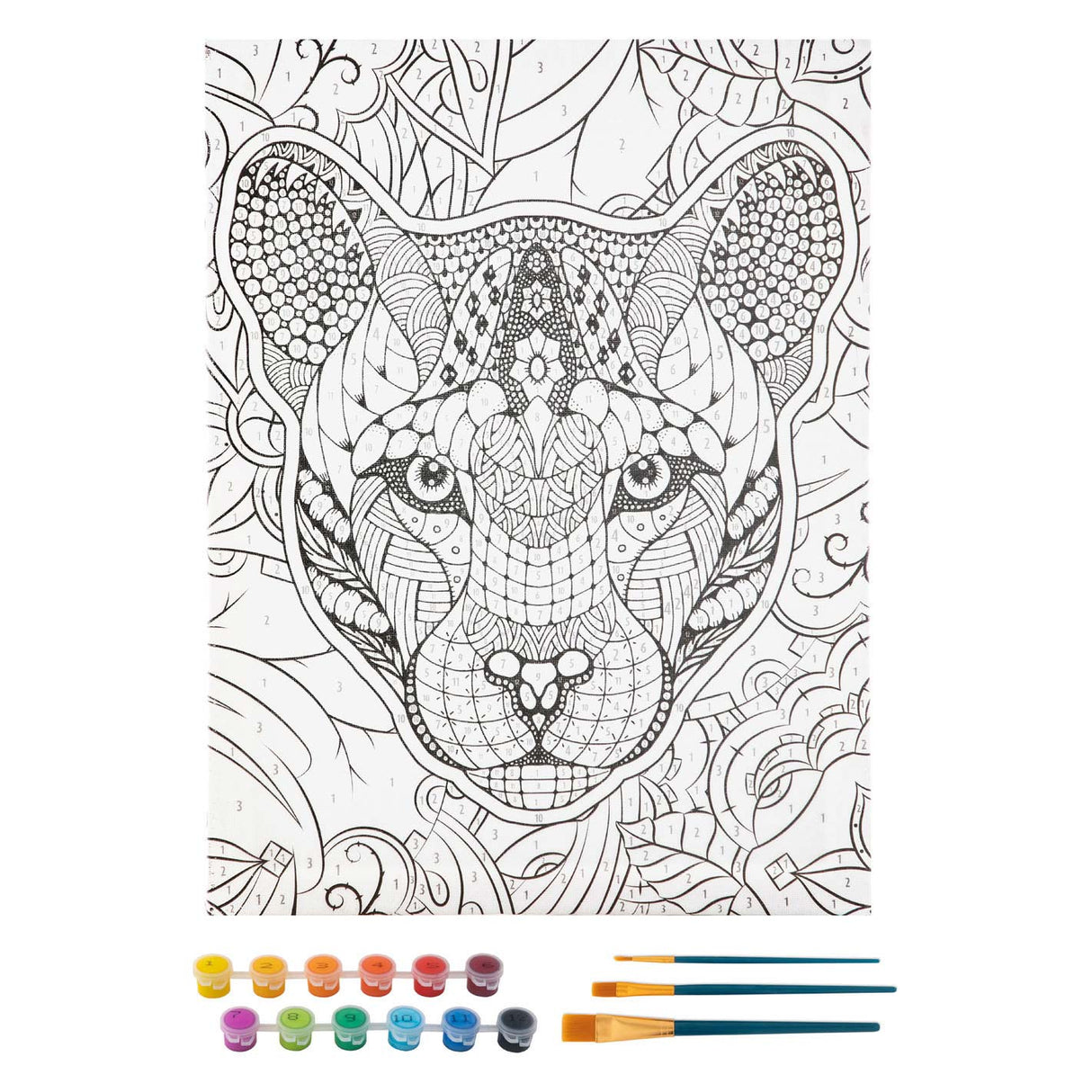 Grafix Paint-by-Numbers Canvas - Tiger