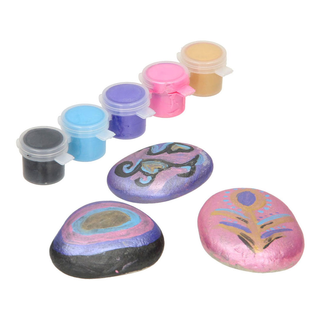 Grafix stone painting metallic