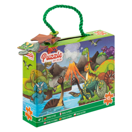 Kreativ Handwierksgrupp spillen Puzzel Dinosaurus, 45st.