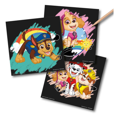 Moxy Scratch Art Paw Patrol Set, 7-piece.