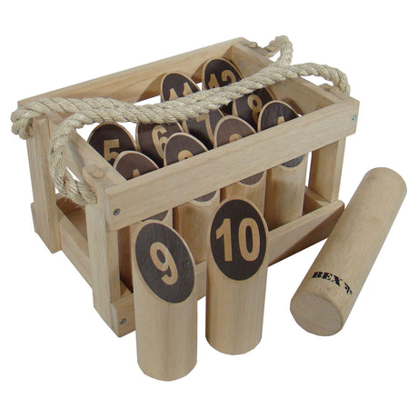 Kubb numeris originalios guminės medienos medinėje dėžutėje