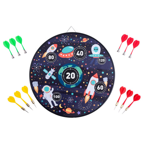 Magnetic dartboard double sided - space