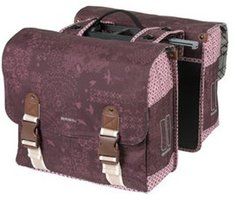 Basil Bohème double bicycle bag - women's bicycle - green