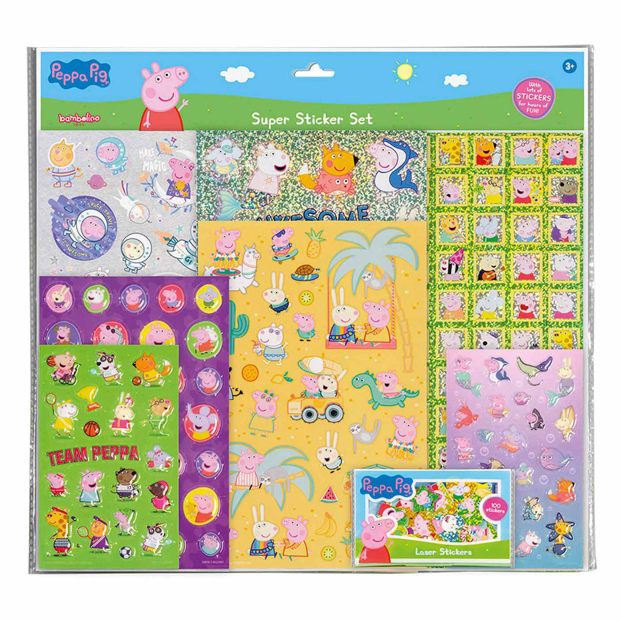 Totum super klistremerkesett - peppa gris