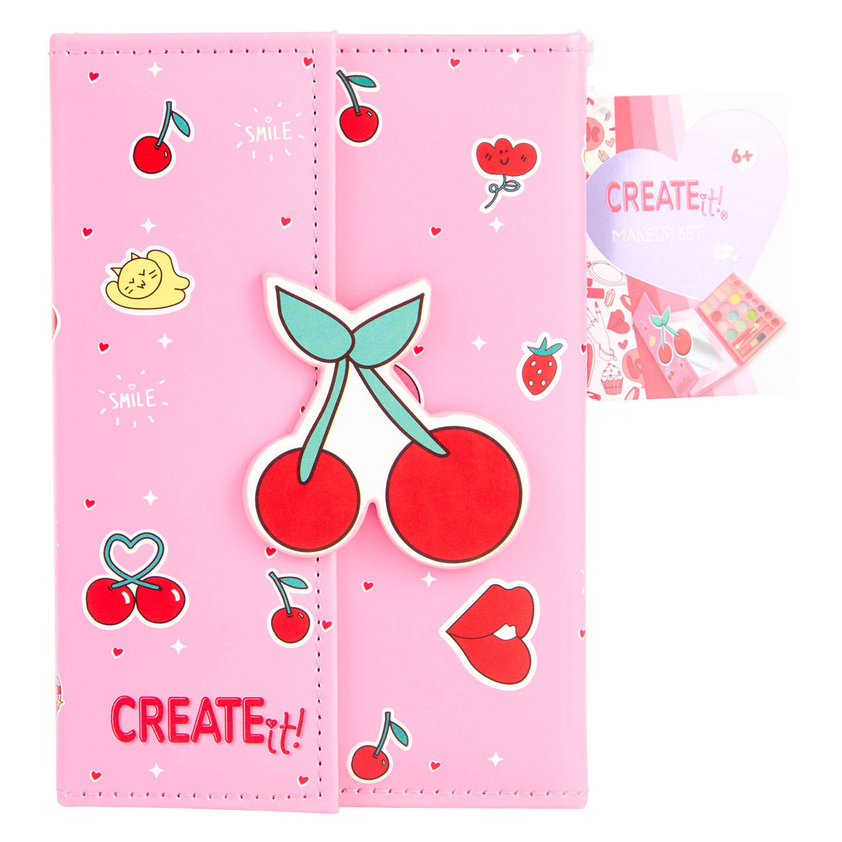 Canenco create it! make-up book magnetic closure cherry