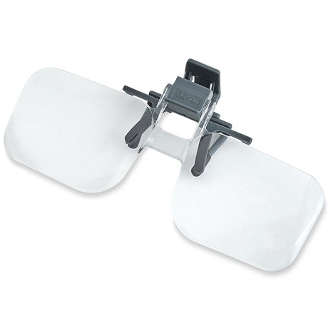 Carson magnifying glasses 1.5x (+2.25 diopter) clip-on and flip-up