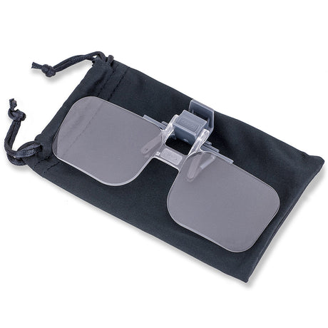 Carson magnifying glasses 1.5x (+2.25 diopter) clip-on and flip-up