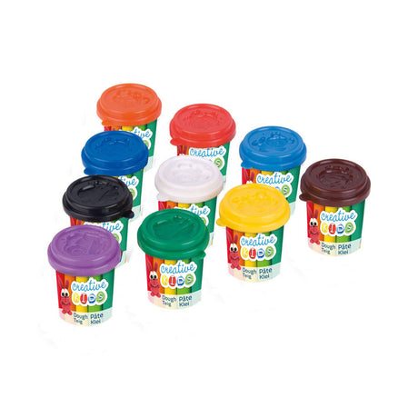 Conjunto de argila - 10 cores de argila - 22 unid.
