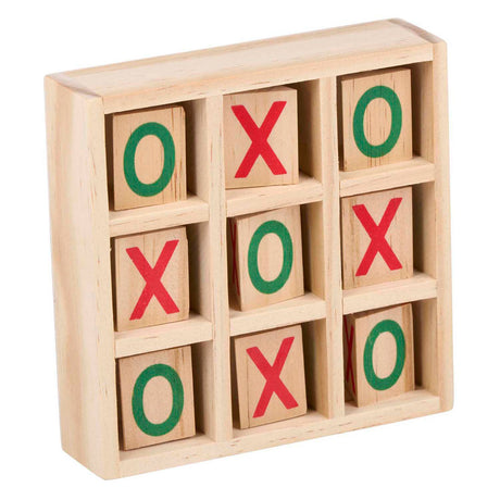Wooden tic-tac-toe game
