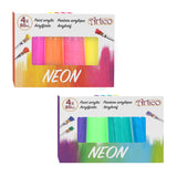 Acrylic paint neon, 4 pc.