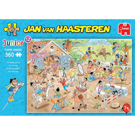 Jumbo jan van pressaren júnior quebra-cabeça sku 12 360pcs a escola de equitação