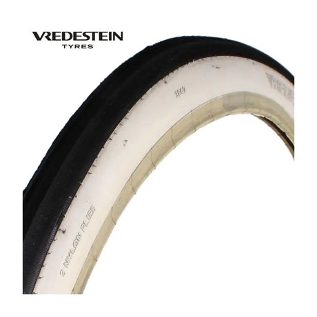 Vredestein 1,75-19 (23x2,00) solex sort hvit tt tråd 23111