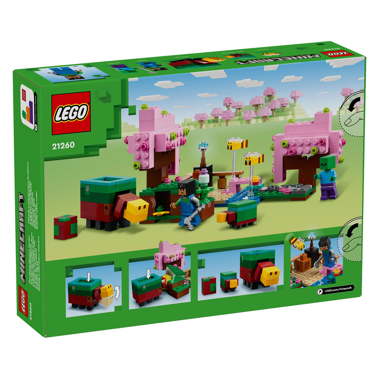 Lego minecraft 21260 vyšnių žiedų sodas