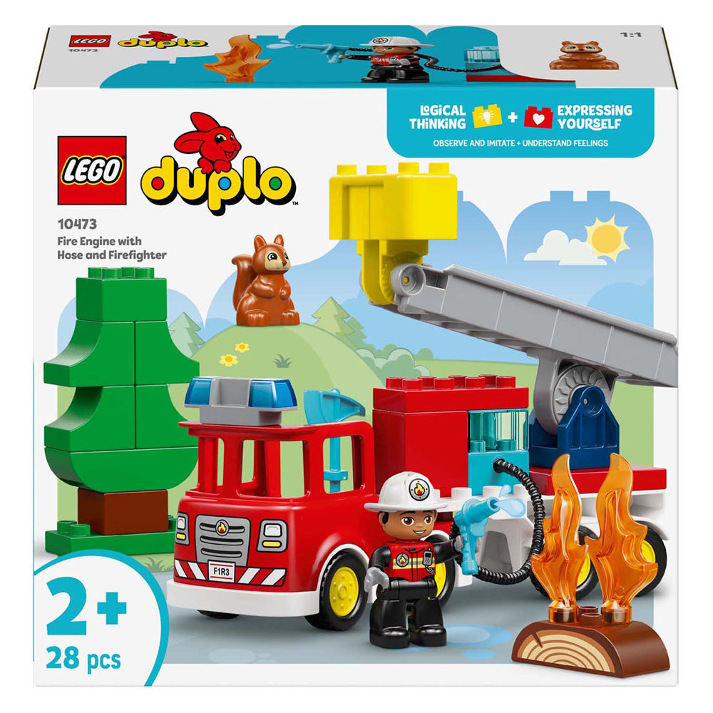 Lego Duplo Town 10473 wóz strażacki z wężem i strażakiem