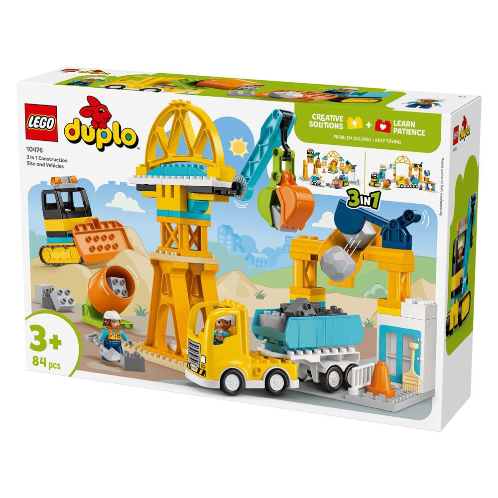 Lego duplo town 10476 stavenisko a vozidlá 3v1