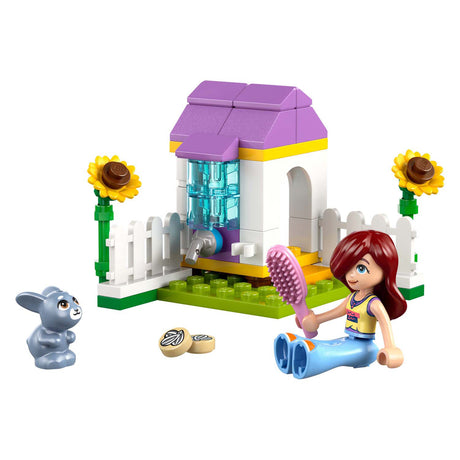 Lego friends 30722 rabbit hutch in the garden