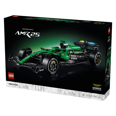 Lego technic aston martin aramco amr25 f1 car building kit for adults with model car 42240
